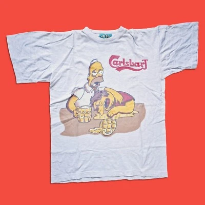 The Simpsons Carlsbart Bootleg Vintage T Shirt 90s Size M Groningen - Imagen 1 de 4