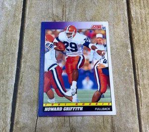 Howard Griffith 1991 Score Rookie Football Card #602 - Picture 1 of 7