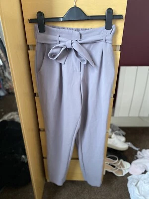 River Island Ladies Pastel Lilac Trousers. Size 8 - Image 1 of 3