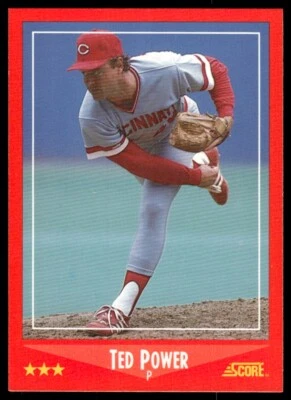 1988 Score Baseball Card Ted Power Cincinnati Reds #242 - Image 1 of 2