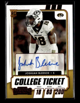 2021 Panini Contenders Draft Picks #255 Joshuah Bledsoe AUTO - Image 1 of 2