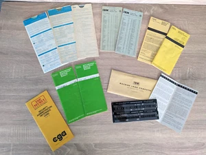 Vintage Lot of 10 IBM 360/370/3270 Ref Summary Cards Booklets Templates c 1970 - Picture 1 of 14