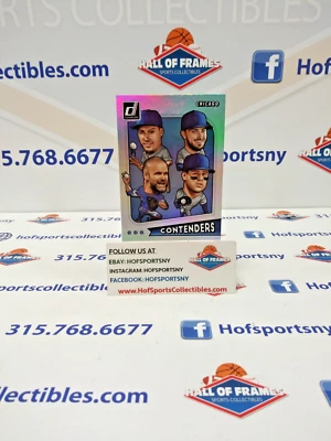 2020 PANINI DONRUSS CHICAGO CUBS CONTENDERS SSP BAEZ BRYANT ROSS RIZZO #CHI-16 - Image 1 of 3