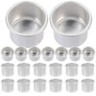  25 Pcs Metal Candle Cup Aluminum Molds Candlestick Liners Scented Tin