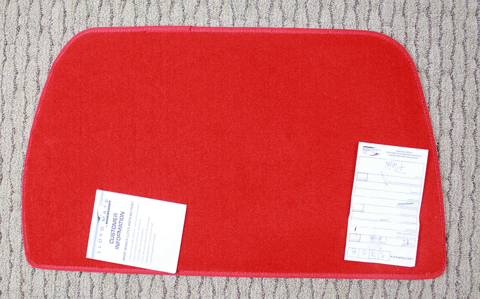 Alfombra de maletero pequeña Red Lloyd Velourtex para Porsche 911 cupé 2005-2006 Foto 1 de 1