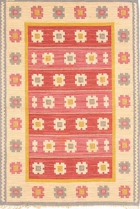Handmade area rug, Turkish area rug, Boho decor rug, Vintage rug 6x6 feet RUG - Picture 1 of 4