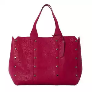 Borsa tote grande in pelle Jimmy Choo Lockett Shopper, rosa ciliegia - Foto 1 di 3