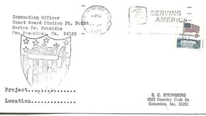 USCG Station Ft Point CA June 11 1972 Cacheted Cover - Picture 1 of 1