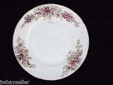 Anchor Pottery Semi Porcelain Purple Pink Floral Plate JEN 1920s Trenton NJ 9"