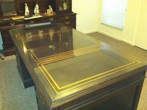 Sligh Executive Desk, Credenza And Hutch FREIGHT OR PICK UP - Picture 1 of 10