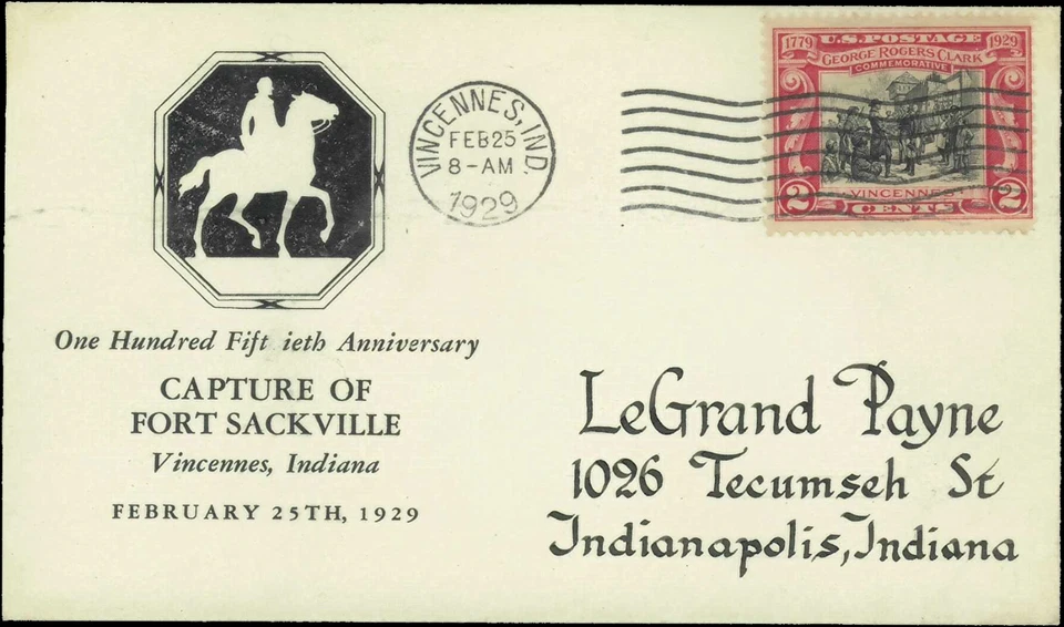 SAVOYSTAMPS- USA Cover -1929- George Rogers Clark -# 651 FDC-Washington, DC - Image 1 of 1