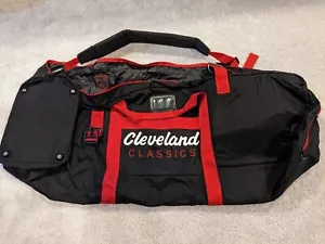 80's Cleveland Golf Carry Bag Travel Case Large Padded Storage Black/Red - Picture 1 of 8