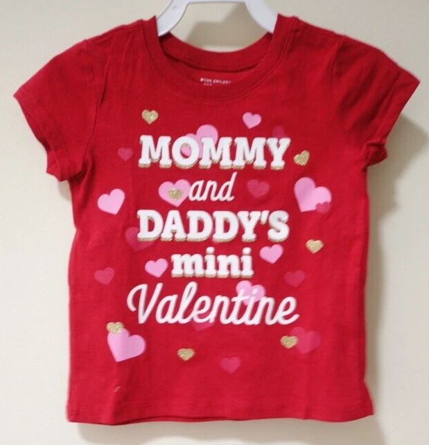 Nuevo con etiquetas The Children's Place Mommy and Daddy's Mini Top de San Valentín para niña talla 12-18M Foto 1 de 1