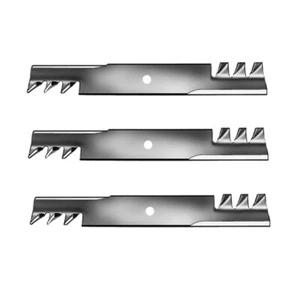 Toothed Mower Blades (3-pack) for Hustler Raptor SD 60" Deck 96-319(3) - Picture 1 of 5