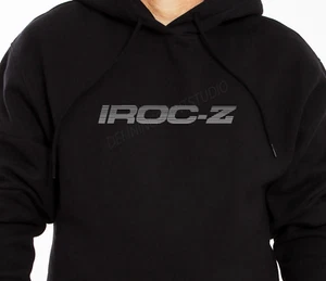 IROC Z Camaro Vintage Logo Hoodie | IROC-Z Hooded Sweatshirt Retro Chevy Z28 - Picture 1 of 2