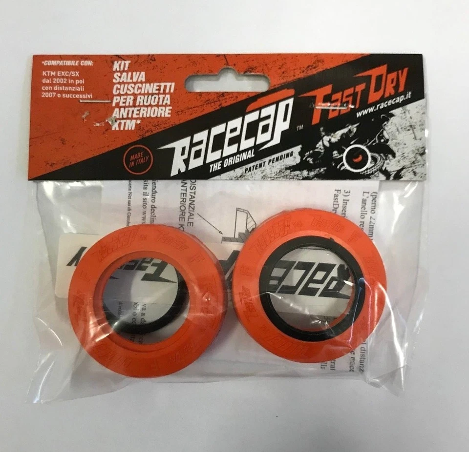 RACECAP PROTEZIONI CUSCINETTI RUOTA ANTERIORE KTM EXC 300 2007-2024
