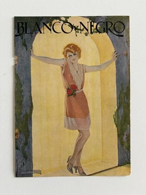 Antique Art Deco 1920s ‘Blanco y Negro’ Magazine Cover Illustrated by Loygorri - Image 1 of 2