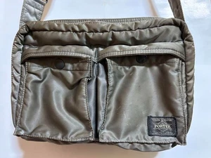 PORTER Tanker Two Layer Schultertasche Khaki Salbeigrün Yoshida Kaban - Bild 1 von 8