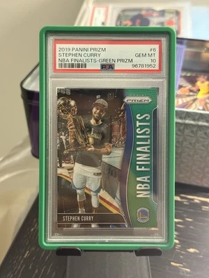 Panini Prizm 2019-20 - Finalistas de la NBA Stephen Curry #6 Green Prizm Foto 1 de 2