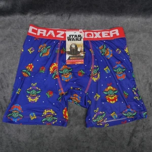 Star Wars The Mandalorian Baby Yoda Christmas Crazy Boxer Brief Brief - M - Picture 1 of 5