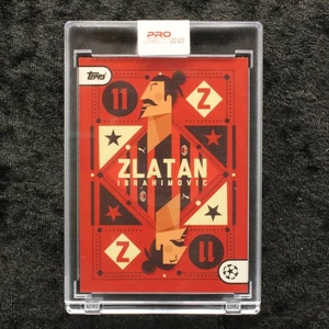 Topps Project 22 Zlatan Ibrahimovic AC Milan by Neil Stevens UEFA Soccer Cards - Picture 1 of 2