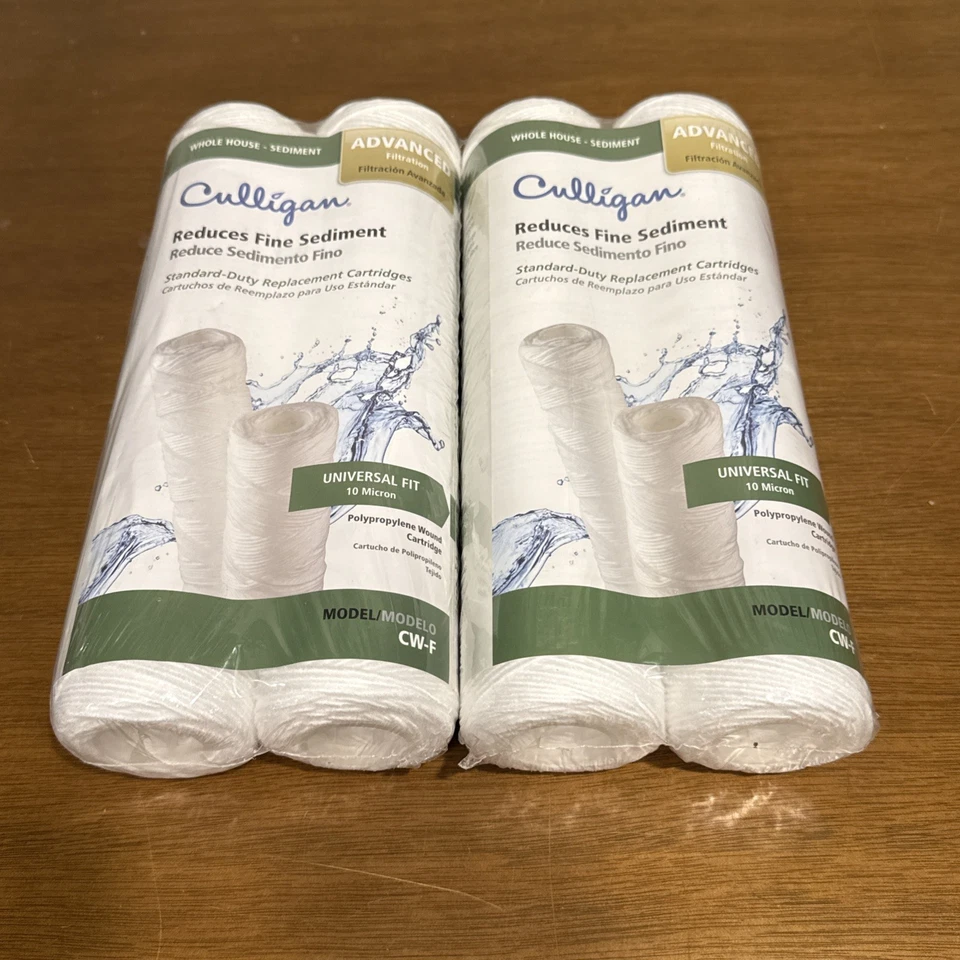 Culligan 2 PK Sediment Water Filter Cartridge X 6 CWFD Replacement CWF
