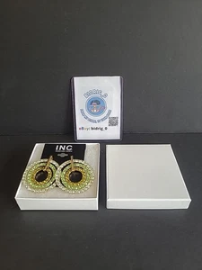 I.N.C. International Concepts Color Pavé Orbital Drop Earrings IN A GIFT 🎁 - Picture 1 of 5