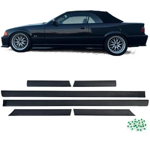 Türleisten Zierleisten 6 teilig passt für 3er BMW E36 Coupe Cabrio M 90-99 - Picture 1 of 6