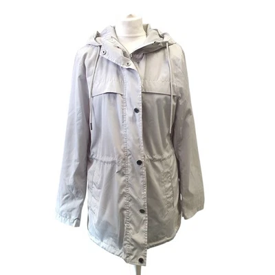Abrigo cortavientos Michael Kors para mujer con capucha anorak beige talla grande (10) Foto 1 de 4