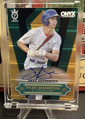 TYLER SODERSTROM 2022 ONYX PREMIUM BÉISBOL EN TARJETA AUTOMÁTICA 1/12 Foto 1 de 4