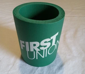 First Union Green Can Holder Koozie - Picture 1 of 4