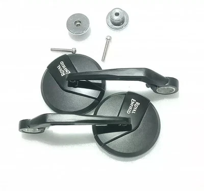 Espejo de extremo de barra con soportes adaptadores para Royal Enfield classic 350 Interceptor, GT Foto 1 de 4