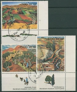 Israel 1982 Landschaftsgemälde 881/83 mit Tab gestempelt - Picture 1 of 1