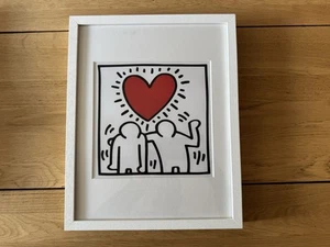 Keith Haring Be Mine Print White Frame Stunning - Picture 1 of 12