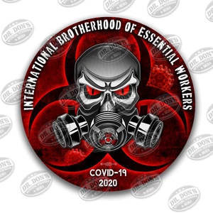 Essential Worker Hard Hat Vinyl Sticker / UBEW-10-Brotherhood - Picture 1 of 8