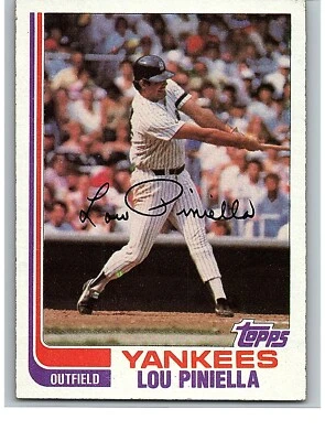 1982 Topps Baseball Card Single - #538 Lou Piniella - Image 1 of 2