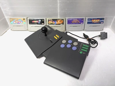 Super famicom Capcom power stick fighter controller SNES SUPER FAMICOM JAPAN - Image 1 of 4