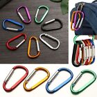 Safety Climbing Button Alloy Carabiner Camping Hiking Hook Buckle Keychain