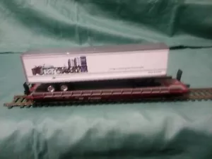 Ho Scale 50' piggy back flat car Southern Pacific - Picture 1 of 9