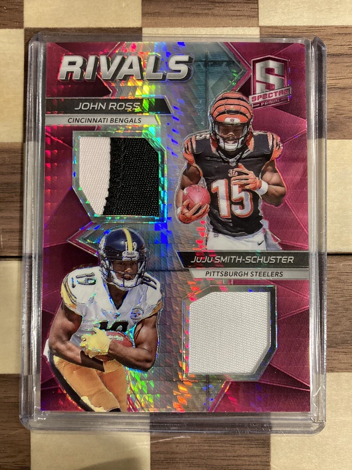 2017 Panini Spectra Rivals Pink Pulsar 2/7 Juju/John Ross Dual Patch Jersey #9! - Image 1 of 3