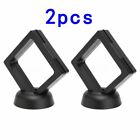 Plastic Display Holder Black 2pcs Exhibiting medals Stamps Medals Jewelry