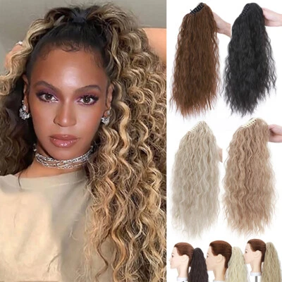 夹子马尾辫夹发片卷曲波浪爪小马尾女士发饰 — 第 1/4 张图片