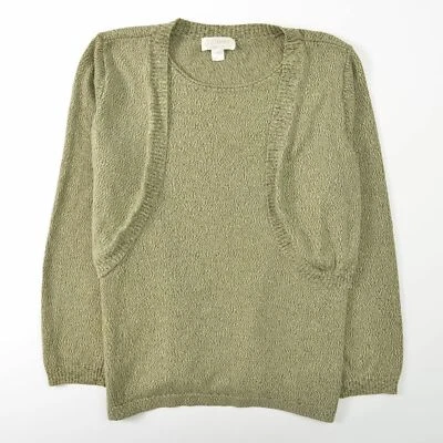 CJ Banks Pullover Sweater Green Bolero Shrug Womens 2X - Image 1 of 3