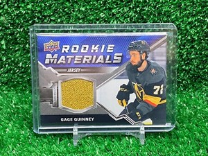 2020-21 Upper Deck Rookie Materials Gage Quinney #RM-GQ Rookie RC
