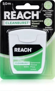 Reach Cleanburst Spearmint Waxed Dental Floss 50 M Length - Picture 1 of 1
