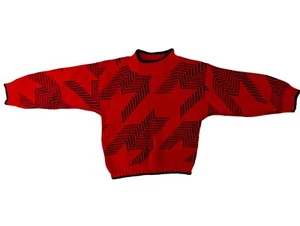 Vintage Club House Toddler Sweater Size 2T Red Acrylic Dolman Sleeves Top - Picture 1 of 7