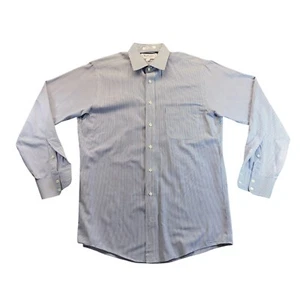 Burberry London Mens Long Sleeve Button Front Striped Shirt Size 15.5 - 34 USA - Picture 1 of 11