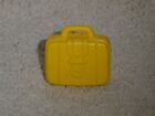 Fisher Price Little People Size Vintage Yellow Airport Suitcase Briefcase