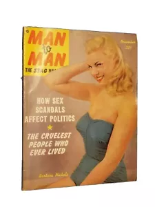 Revista Man to Man 1952 Barbara Nichols Vintage despedida de soltero **ENVÍO GRATUITO** - Imagen 1 de 1