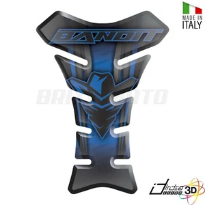 TANKPAD AUFKLEBER HARZ BLAU SCHWARZ PASSEND FÜR SUZUKI BANDIT GSF 600 650 - Bild 1 von 1